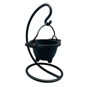 Hanging Cast Iron Cauldron Incense Burner