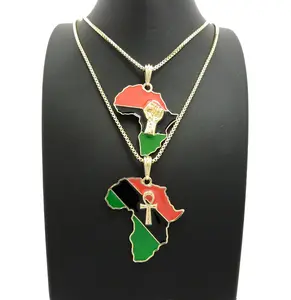 MaxBling81 Gold-Plated Egyptian Ankh Cross & Fist Pendant Set with 2mm 20"-24" Box Chains, Unisex Hip Hop Necklace for Daily Wear Fashion Costume Jewelry