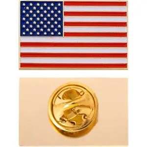 Desert Cactus United States of America Flag Lapel Pin USA Enamel Made of Metal Souvenir Hat Men Women Patriotic American (Rectangle Pin)