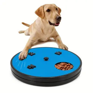 3-in-1 Dog Nail Scratch Pad & Slow Feeder - Anxiety Relief Pet Nail File Board with Emery Sandpaper for Large Breeds - Great Gift for Dog Owners