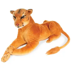 Real Planet™ Gold Lioness Realistic Plush Stuffed Animal