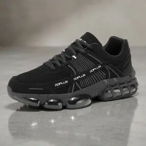 Men's Chunky Casual Sneakers - Comfortable Non-Slip Running Shoes with Shock-Absorbing Block Sole, Durable Athletic Footwear for Outdoor Leisure, Gym Workouts & All-Season Daily Wear