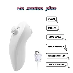 Wii Controller, Ergonomic Wired Game Joystick, Compatible with Nintendo Wii/wiiu, Supports Motion Control and Vibration Feedback, Replacement Handheld