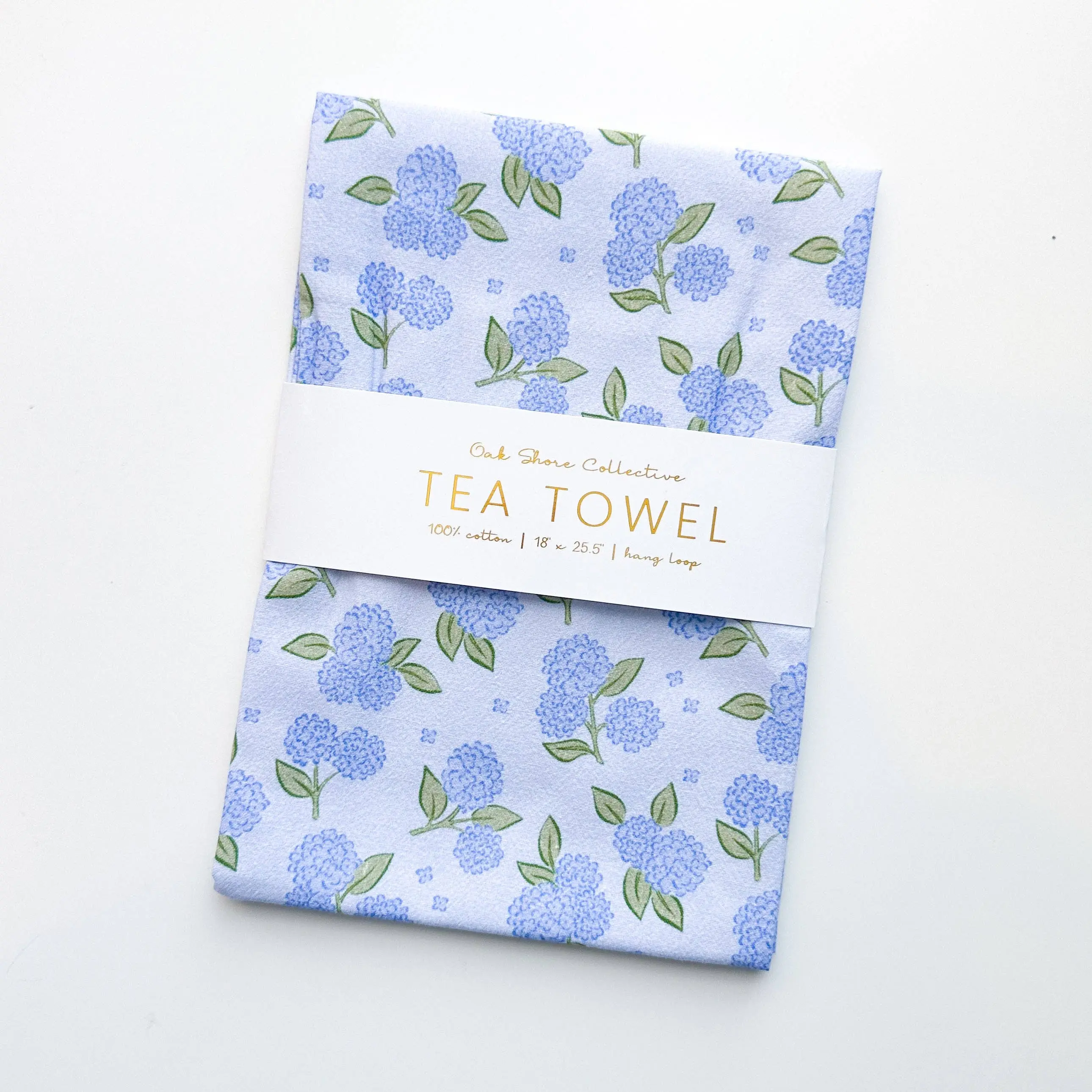 Classic Hydrangeas Tea Towel