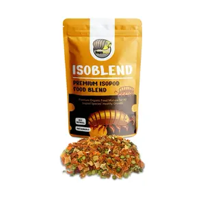 BugzyBugs Isoblend Isopod Food Mix All Natural Dried Vegetable Blend for Isopods Reptile Feeders invertebrates