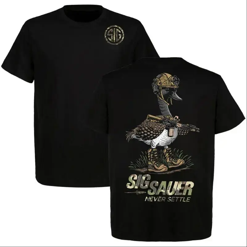 Never Settle Graphic T Shirt 100% Cotton Bold Statement Tee Vintage Military Inspired Style Short Sleeve Crew Neck Casual Unisex Streetwear Dark Humor Graphic Summer Everyday Wear Gift for Men Women