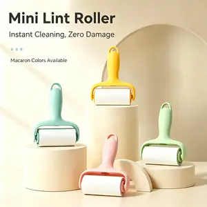 1 Set Mini Sticky Lint Roller, Pocket-Sized Stick Lint Remover with Tear-Off Refills and Replacement Roller for Household Use, Pocket-Sized Lint Removers, Stick Lint Removers