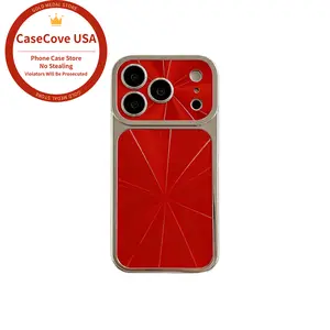 Aesthetic Acrylic Smartphone Cellphone Case Accessories - IP17 Pro Max Electroplated Aurora Design with Large Window, IP16 Pro Laser CD Pattern, IP15/14/13 Full Lens Protection
