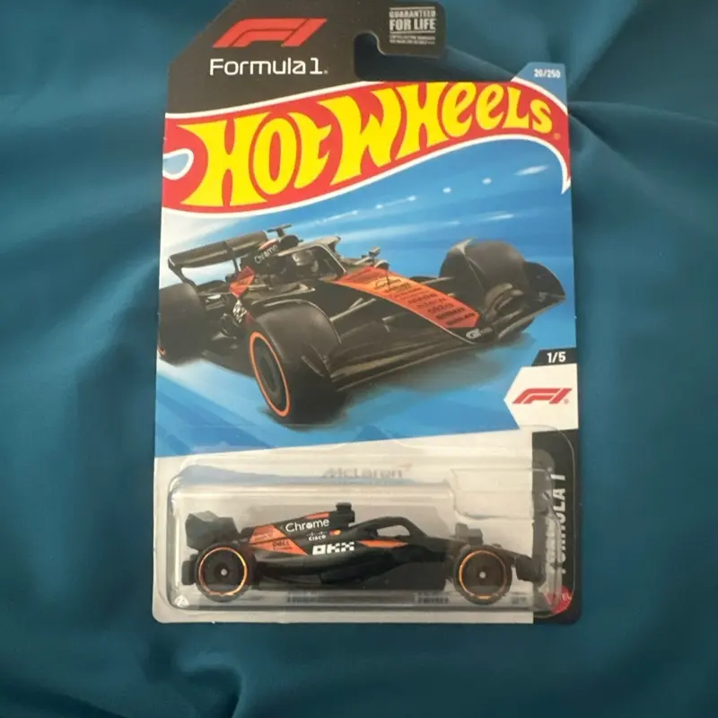 Hot Wheels Formula 1 2025 McLaren Formula 1 Team 1:64 Diecast Black/Orange