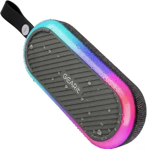 GEARit SoundBrick RGB Wireless Golf Magnetic Bluetooth Speaker 16W Audio Output IPX6 Water-Resistant Portable Stereo Sound with Every Beat Weatherproof Loudspeaker System for Golfers and Travelers
