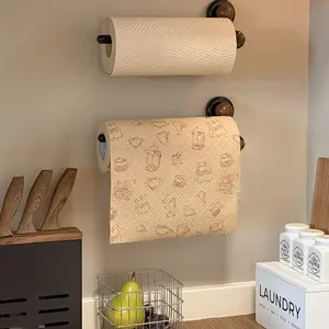 Drill-Free Wall-Mounted Suction Cup Paper Towel Holder