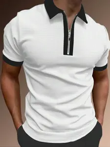 Men's Polo Shirt, Fitted Sporty Athletic Style Fashion Classic Daily Wear, Comfortable Fabric, Casual Outdoors and Sports Activities, Versatile Wardrobe Essential, Golf Polo