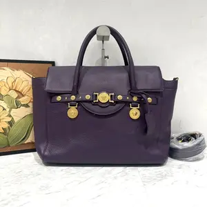 Pre-owned VERSACE Leather Shoulder Bags 7.8'' R2589 Shoulder Bag C5436675601 0411 T1 Rina