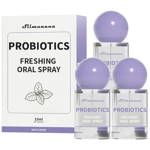 3PCS Kiss Probiotic Oral Spray for Long-Lasting Freshness, Alcohol-Free Oral Spray with Probiotics for Breath Care, Promotes Oral Health, Convenient Travel-Sized Breath Spray (15 ml / 0.51 oz)