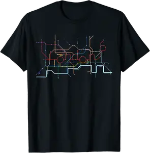 London Underground/Subway Tube Map t shirt T-Shirt - Dayahcolber Shop 86B07KXRLRJS