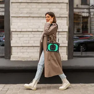 Case with Screen Protector, Rotating Stand/Hand/Shoulder Strap for iPad Air 2/ Pro 9.7