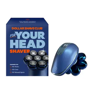Dollar Shave Club For Your Head Shaver for Men – Electric Cordless Rechargeable Head Shaver with 7 Rotary Blades That Independently Pivot, Waterproof Close Shave Head Razor for Men