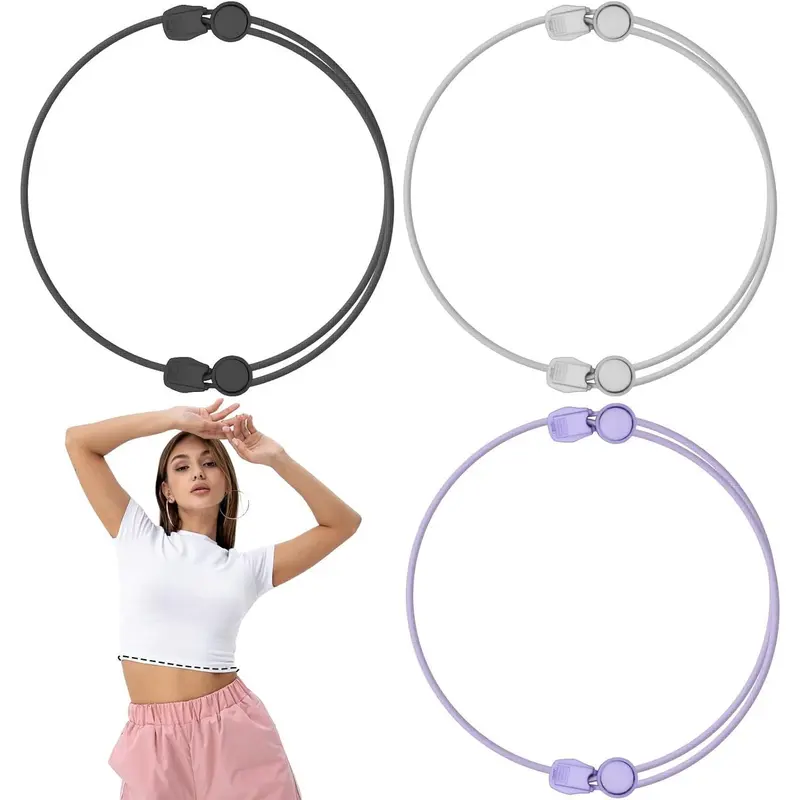 Unisex 3-Pcs Elastic Stretch Crop Tuck Band Belts - Adjustable 60-74cm,76-91cm,94-114cm,115-152cm Sizes, Multicolor, DIY Crop Control, Quick Tuck for Shirts, Instant Styling Accessory, Ideal Gift