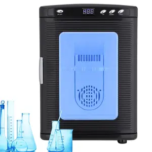 【GARVEE】Scientific Laboratory Incubator, Portable Incubators for Hatching Eggs 25L with Cooling and Heating 10°C-60°C (72°F to 140°F), Reptile Egg Incubator with AC & DC Power for Small Reptiles, Black