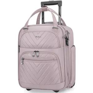 MIUSSE&WINILA16-Inch Underseat Carry-On Luggage with Wheels – Lightweight Rolling Travel Bag for Men & Women, Airline Personal Item Suitcase Road Trip Essentials Durable Duffels