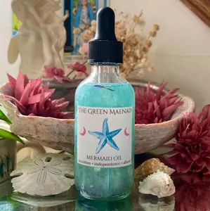 Mermaid Oil ~ Intention Oil, Ritual Oil, Mermaid Spell, Mermaid Perfume, Siren, Goddess, Aphrodite, Glamour, Glamour Magic, Mermaid Spell, Anointing Healthcare