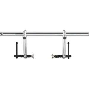 BLACK FRIDAY  Bar Clamps for Woodworking, TikTokShopBlackFriday, , Lockable F-Clamp with 1200 Ibs Load Limit, 15 3/4" Double Force Welding Bar Clamp ，Cast Iron and Carbon Steel, Wood Clamps for Woodworking Metal Working 1PC