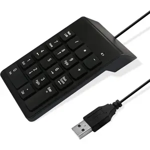 SQ-KBB003 Numeric Keypad for Laptop, 10 Key USB Keypad, Portable Ultra Slim Mini Numpad External Numbers Keyboard Pad for Laptop PC Computer Desktop Surface Pro Notebook