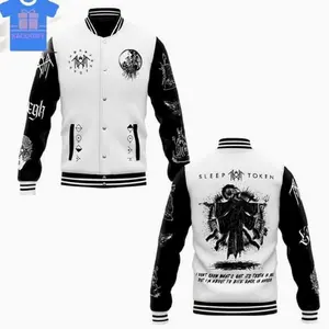 Sleep Token I Don't Know What's Got Its Teeth In Me Baseball Jacket, Sleep Token 3d Jacket All Over Print, Menswear, Gift For Him