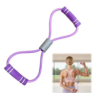 3-Pack Figure 8 Resistance Bands | Portable Fitness Tool for Yoga, Pilates & Home Workouts