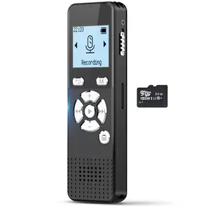 72GB Digital Voice Activated Sound Recorder - Digital Voice Recorders with 5300 Hours Long-Time Recording, Playback, USB Microphone, Password Protection and Compact Design for Lecture, Meeting, Interview and Note-Taking