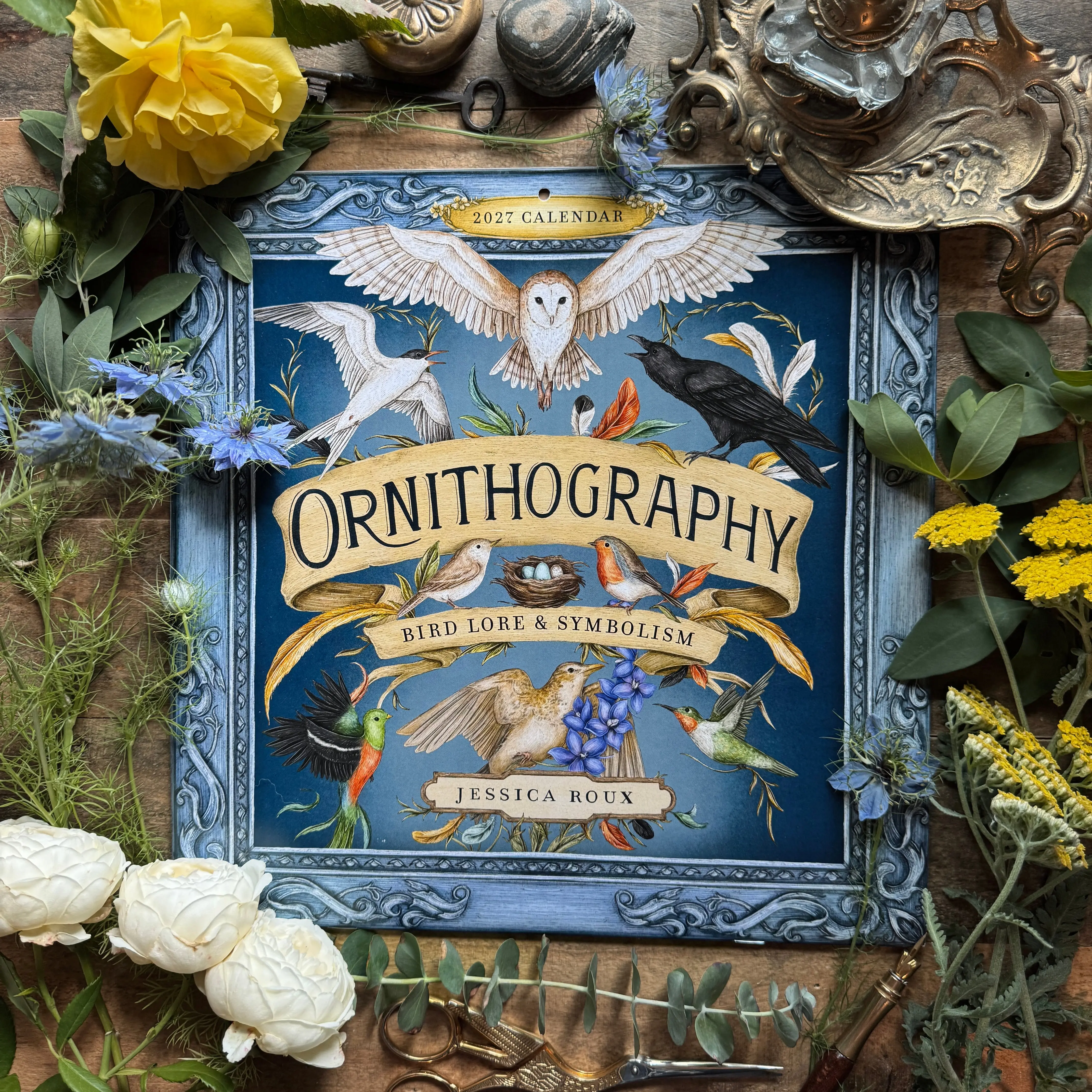 Ornithography 2027 Wall Calendar by Jessica Roux