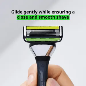 2 packs 6x Blade Razor System with Trimmer for women