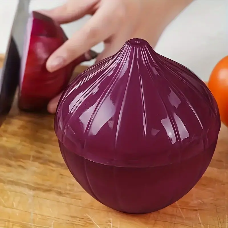 Multi-Use Kitchen Storage Box, Plastic Vegetable Keeper, Onion Lemon Garlic Preserver, Refrigerator Organizer, 1pc Food Container