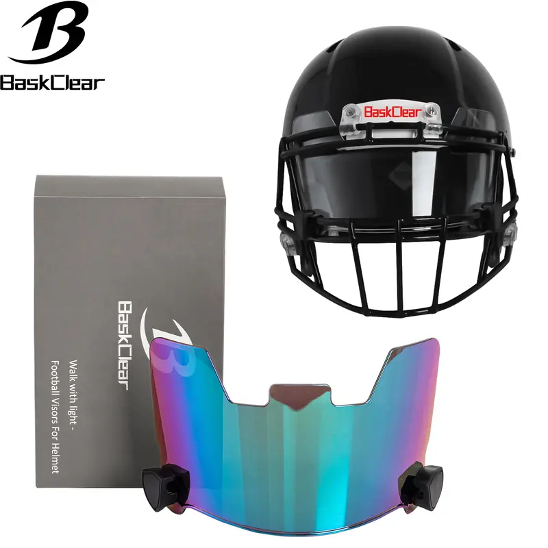 Clear Football Visor,Football Visors for Helmet,Football Helmet Visor Fits Adult & Youth Football Helmets, Anti-Fog, Scratch Resistant Clear Visor Football Face Shield