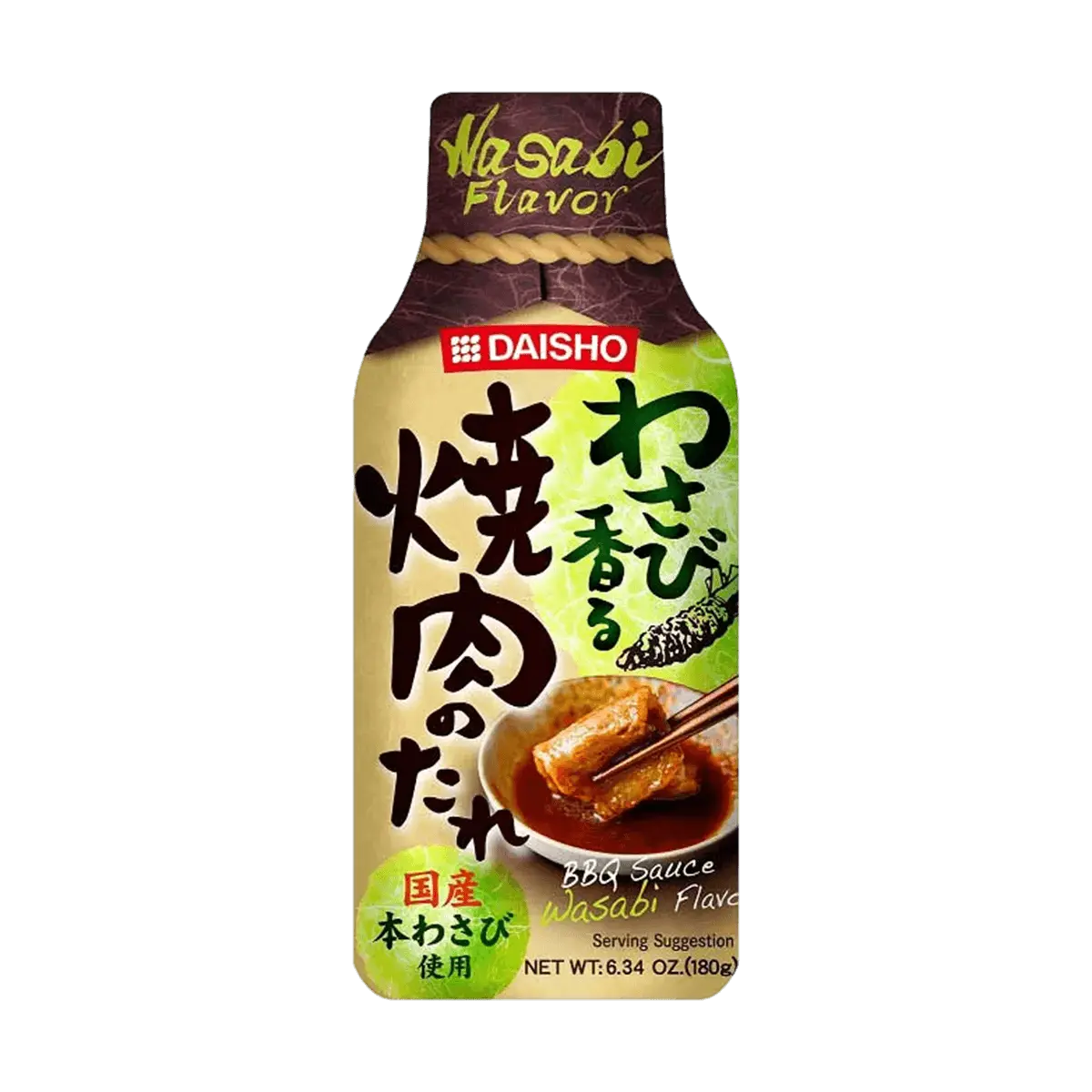 DAISHO Japanese Wasabi Yakiniku Sauce 180g - Authentic BBQ Marinade for Grilling & Roasting