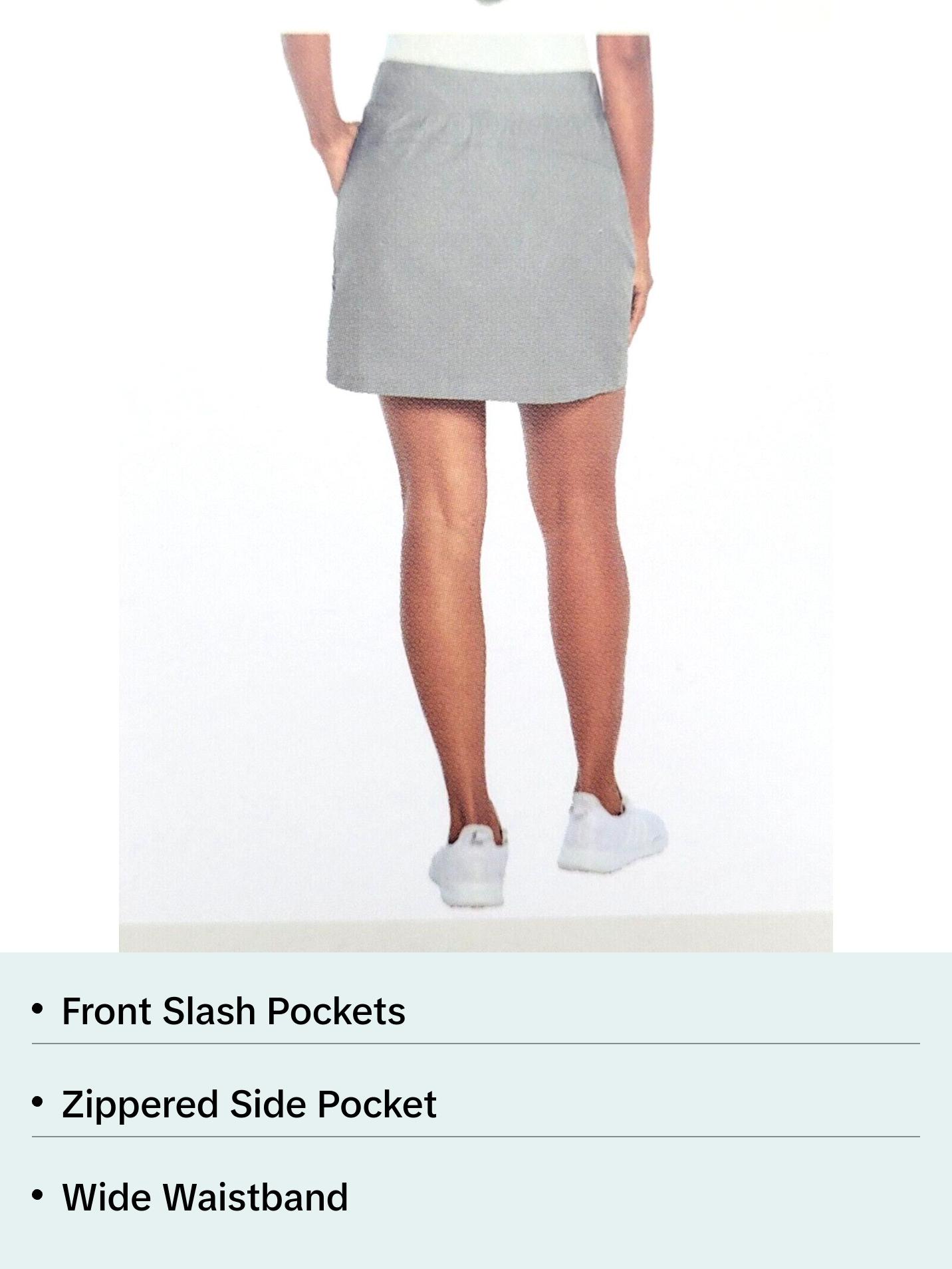 Orvis Ladies' Size XXL Skort, Grey Lightweight Short Skirt