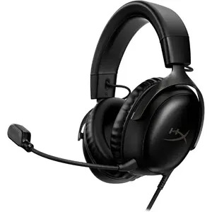 HyperX Cloud III-BLACK Gaming Headphones Over-the-Ear Wired for Gamers Comfortable & Reliable Audio Performance