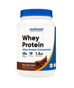 Nutricost Whey Protein Concentrate Powder -25G Protein Per Serving, Third Party tested, Non-GMO, Gluten Free , 1.5lb Per Container