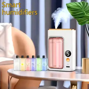 Home aromatherapy diffuser and air purifier (comes with 3 bottles of essential oils), suitable for hotels and yoga studios — 7 modes, Christmas-exclusive humidifier, perfect for relaxation in bedrooms at home, top pick humidifier aroma diffuser