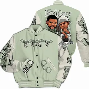 Varsity Jacket To Match Seafoam Sail 4s - Friday Movie Custom Name All Over Print RXB