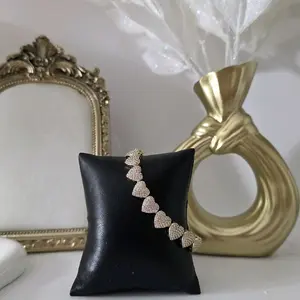 valdiviajewelry #2260 heart bracelet, 14k gold plated, high quality