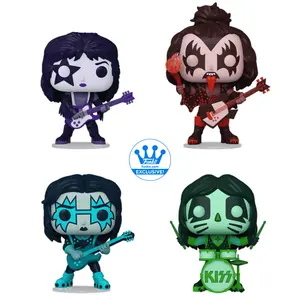 KISS Color Spotlight 4-Pack Funko Pop! Exclusive Vinyl Figure Pop Rocks