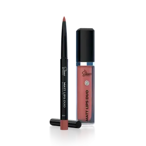 Elever Cosmetics Matt Lips Duo - Long-Wear Lip Liner & Matte Lipstick - Smudge-Proof, Comfortable, and Long-Lasting Makeup