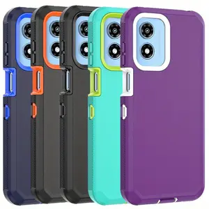 Phone Case for Motorola Moto G Play 2024 4G Case , Heavy Duty Shockproof & Dropproof 3-Layer Cover Phone Case for Moto G Play 2024