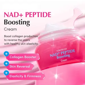 NAD+ Peptide Boosting Cream – NAD+ 5% & 13 Peptides Anti-Aging Face & Body Cream | Firming & Lifting Pink Neck Cream For Sagging Skin (1.69 Fl.Oz / 50ml)