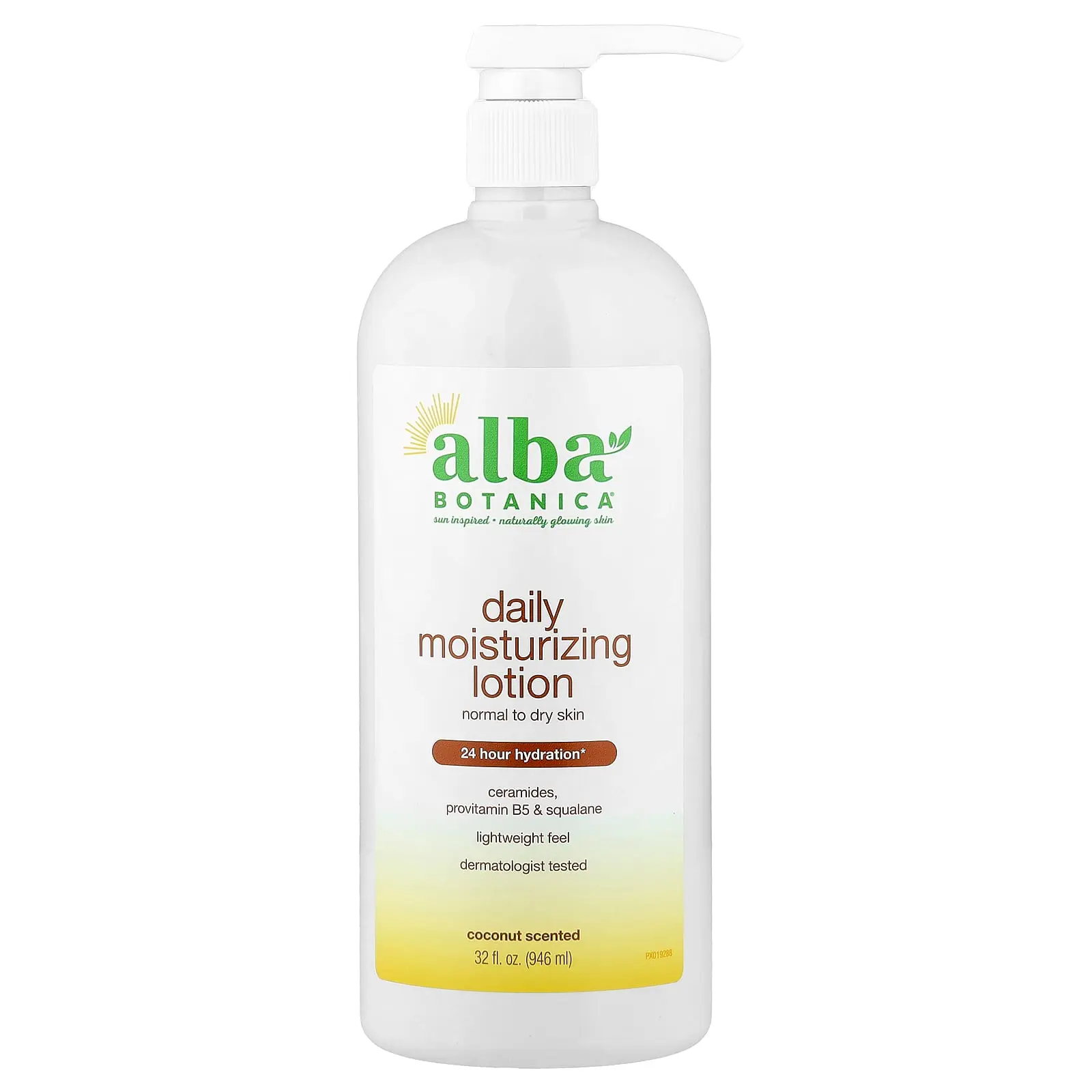 Alba Botanica Daily Moisturizing Lotion, Normal to Dry Skin, Coconut, 32 fl oz (946 ml)