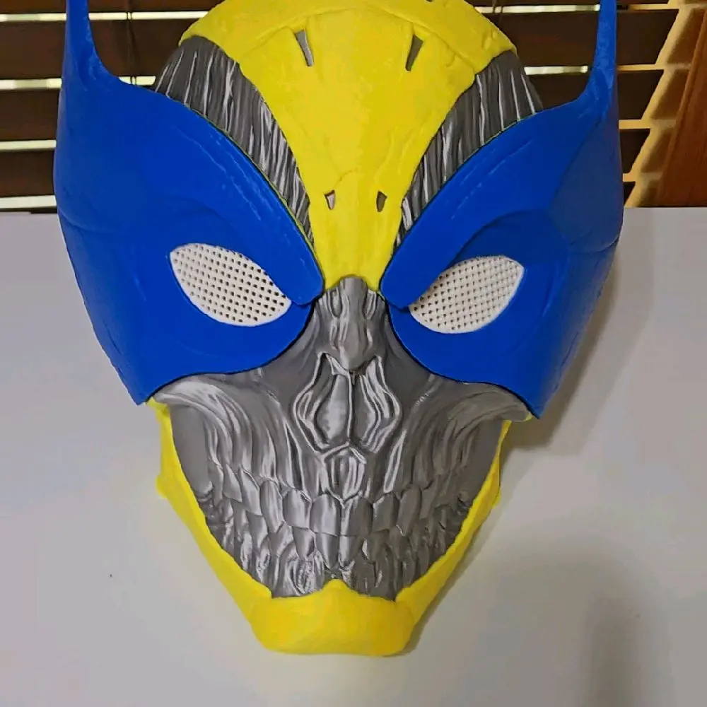 Wolverine Inspired Skull Helmet 3D Print