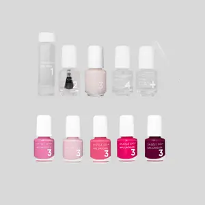 Coronado Mini Flight and Prima Ballerina Mini Kit, Fingernails and Toenails, Professional Nail Care System, Long-Wear Chip-Resistant Formula, 10-Piece Bundle, 0.93 fl oz Total.