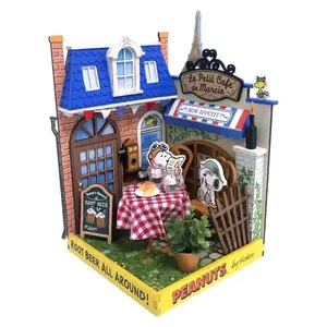 Hands Craft Le Petit Cafe with Snoopy & Spike 3D Puzzle