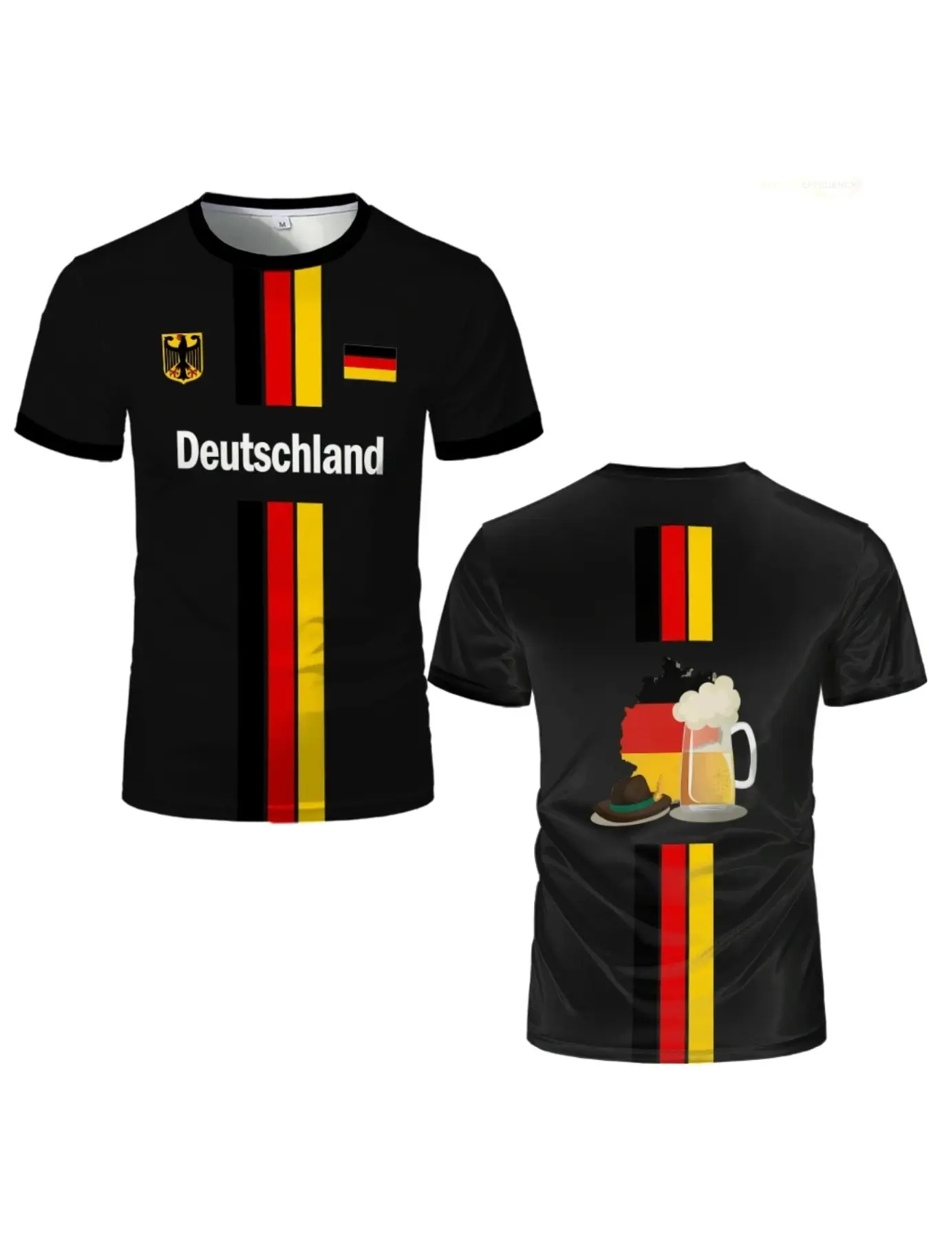 Men's Youth Football Jersey, Geometric Pattern Design, German New Style Soccer Shirt, Breathable Lightweight, Trendy Versatile, Football Uniform